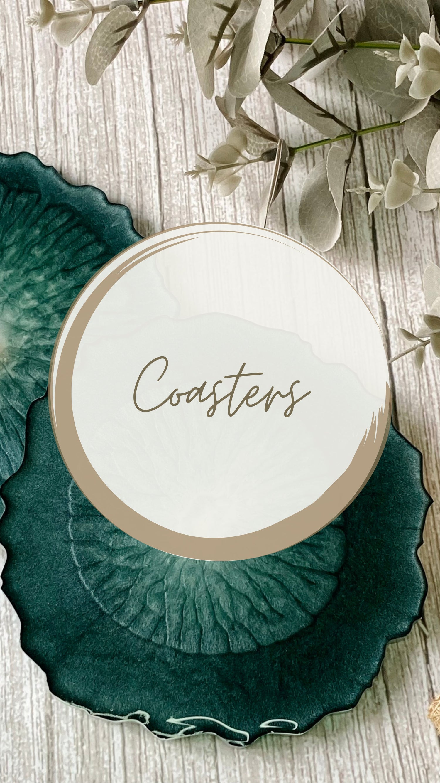 Coasters & Placemats - resin - glass finish - geode - unique - washable - handmade - UK