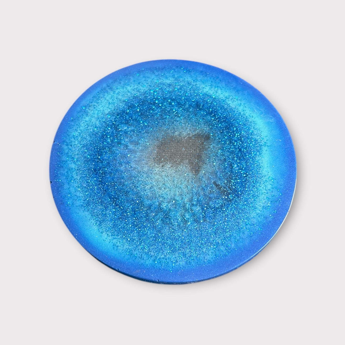 Brilliant blue glitter | Round Coaster | 100% Resin