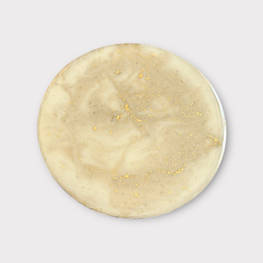 Gold Metallic Mix 1 | Round Coaster | 100% Resin
