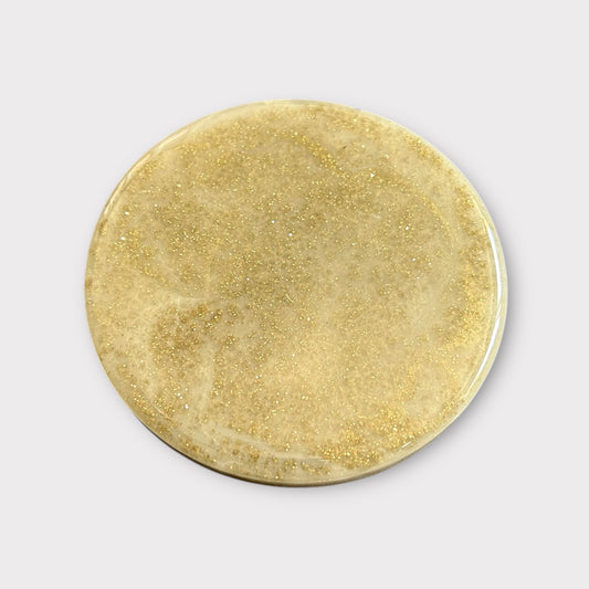 Gold Metallic Mix 2 | Round Coaster | 100% Resin