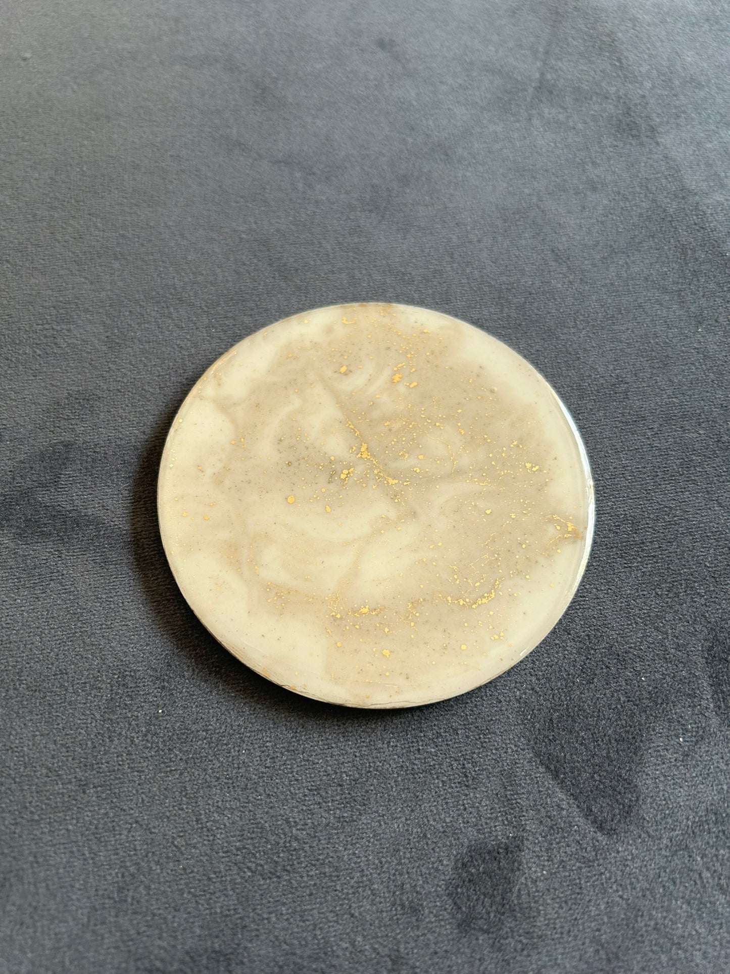 Gold Metallic Mix 1 | Round Coaster | 100% Resin