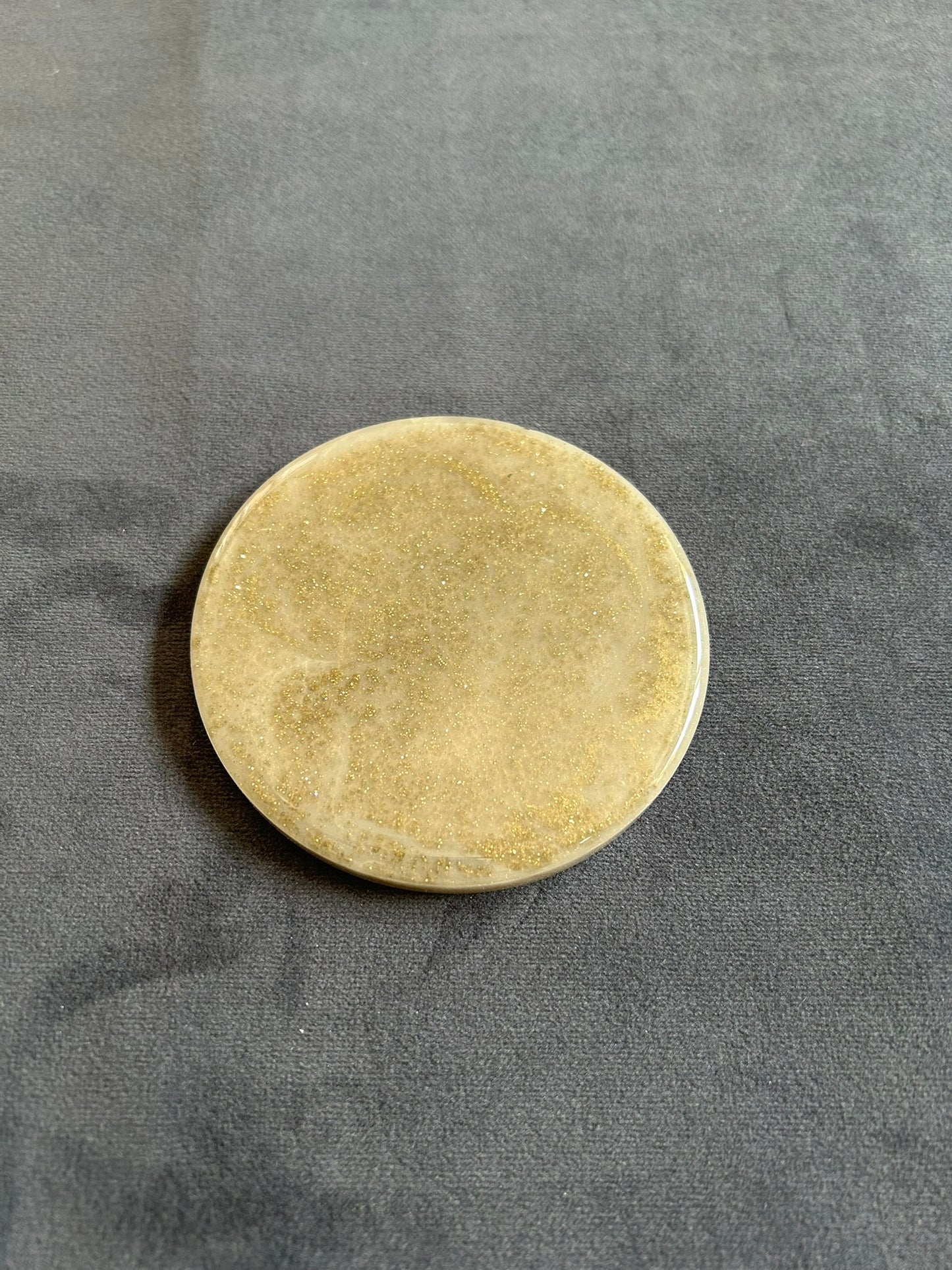 Gold Metallic Mix 2 | Round Coaster | 100% Resin