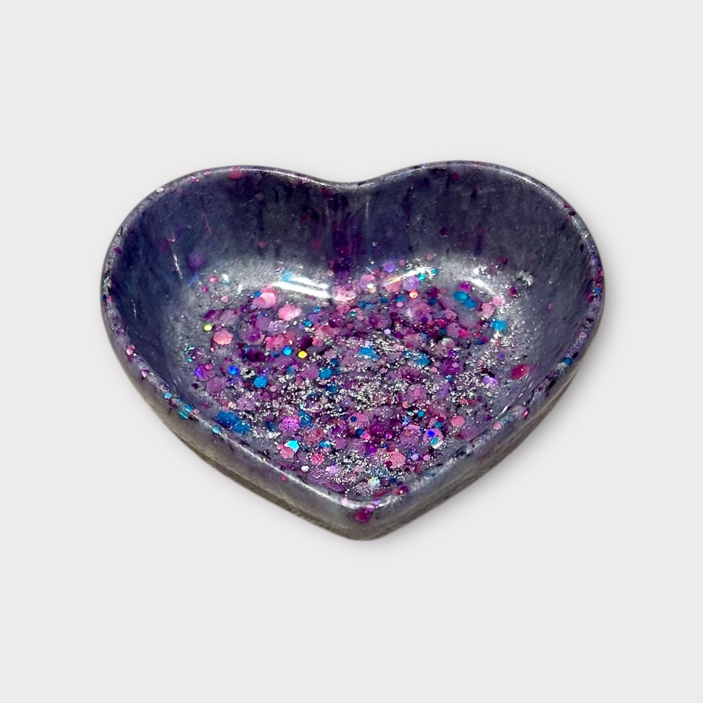 Heart Trinket Tray | Purple | 100% Resin