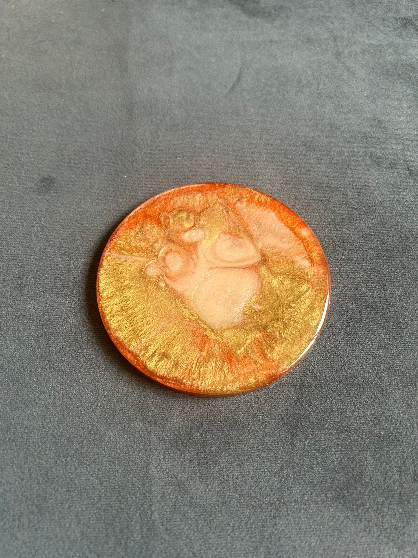 Luxurious Lava | Round Coaster | 100% Resin
