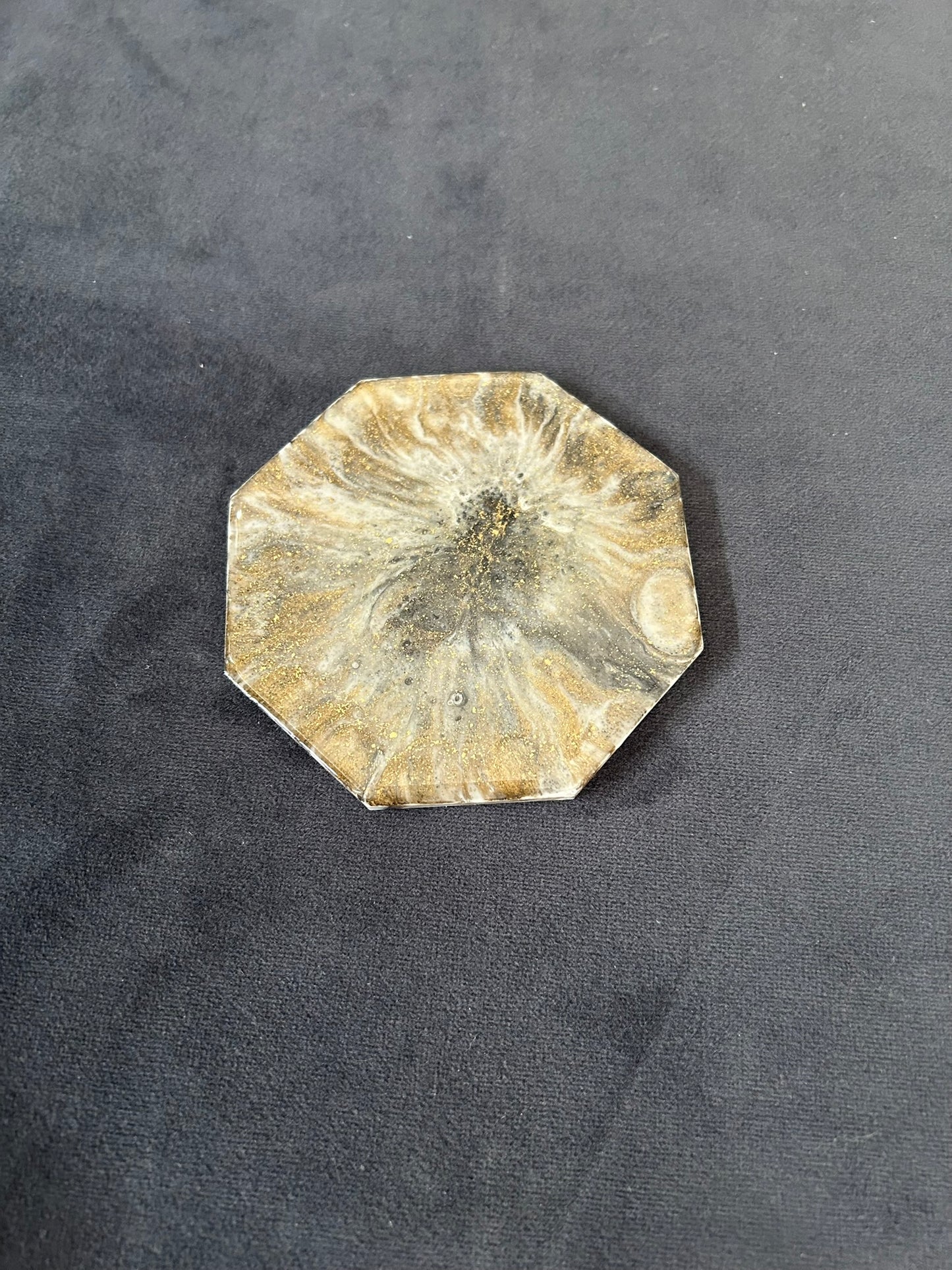 Mottled Melody | Octagonal Coaster | 100% Resin