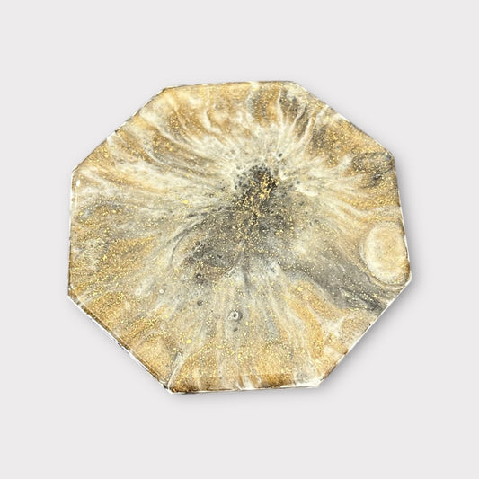 Mottled Melody | Octagonal Coaster | 100% Resin