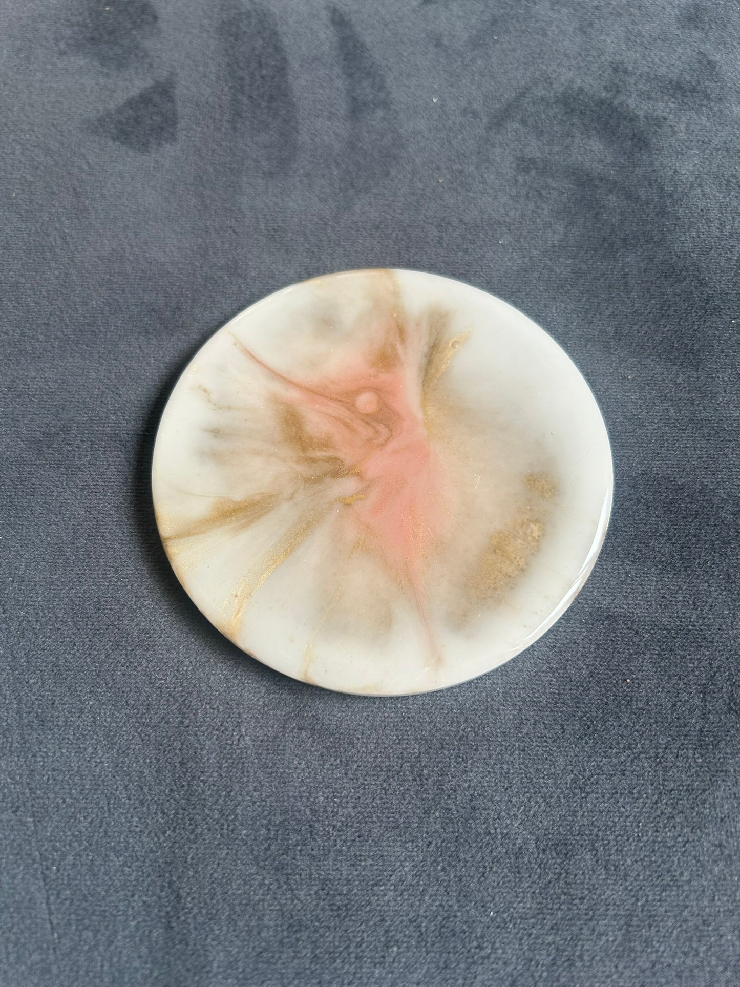 Pink Burst | Round Coaster | 100% Resin