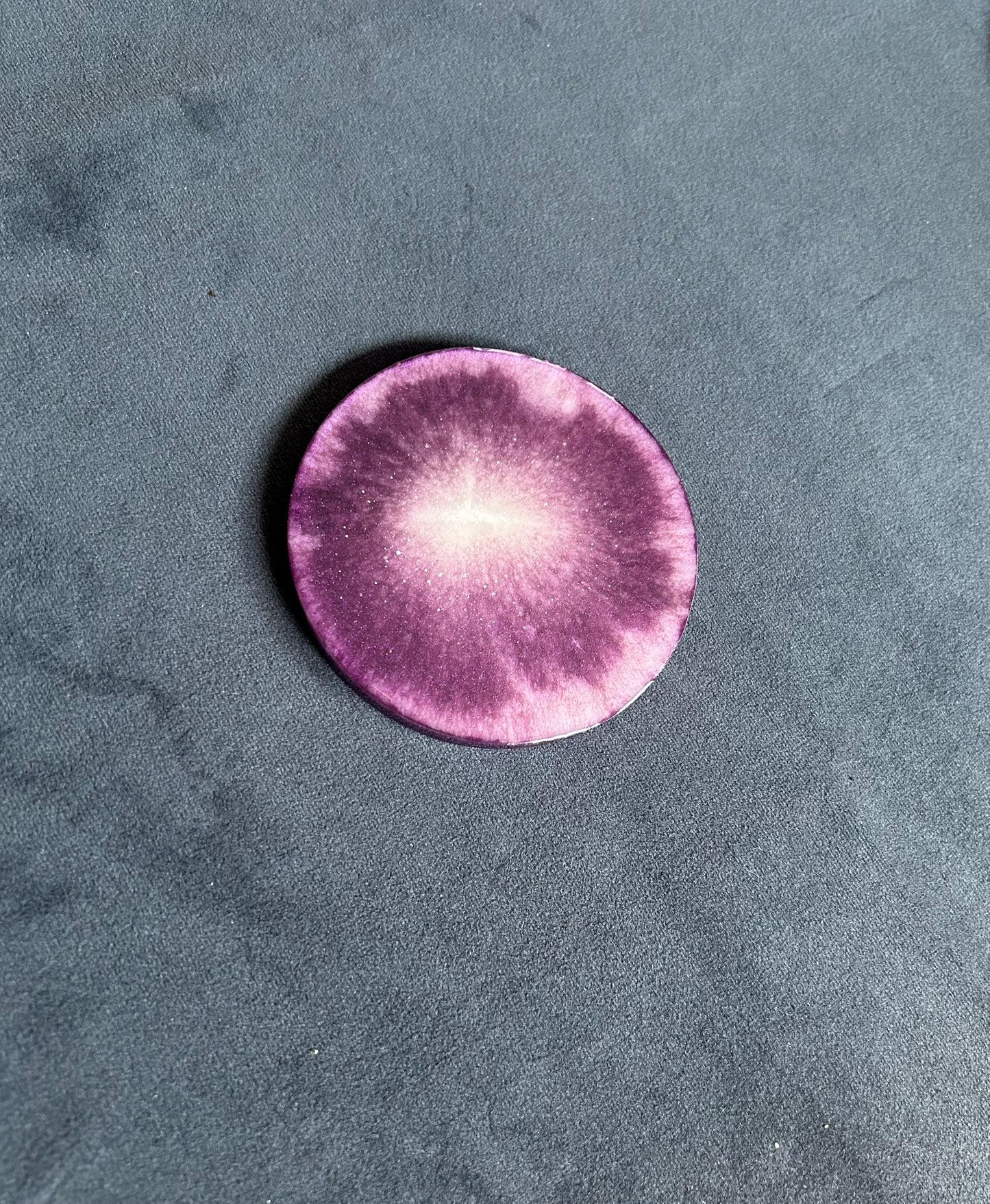 Purple Solar Flare | Round Coaster | 100% Resin