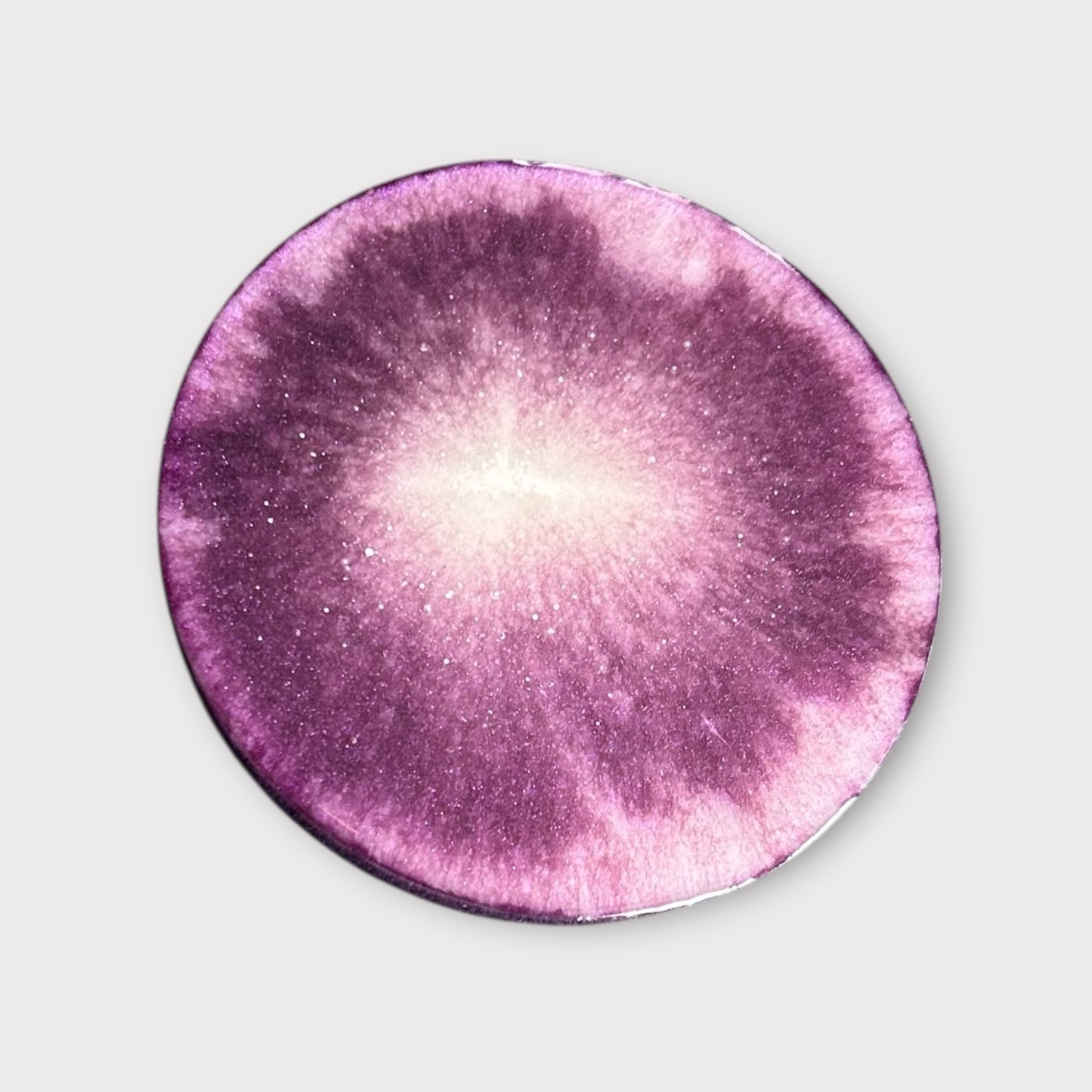 Purple Solar Flare | Round Coaster | 100% Resin