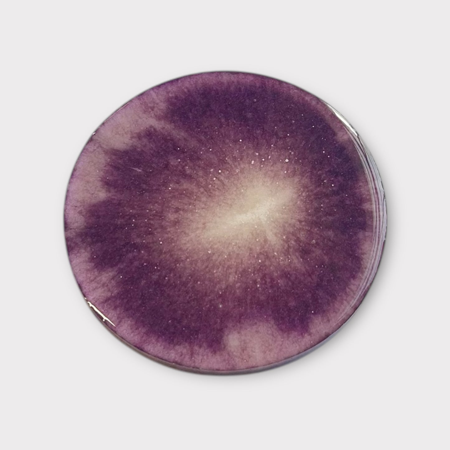 Purple Solar Flare | Round Coaster | 100% Resin
