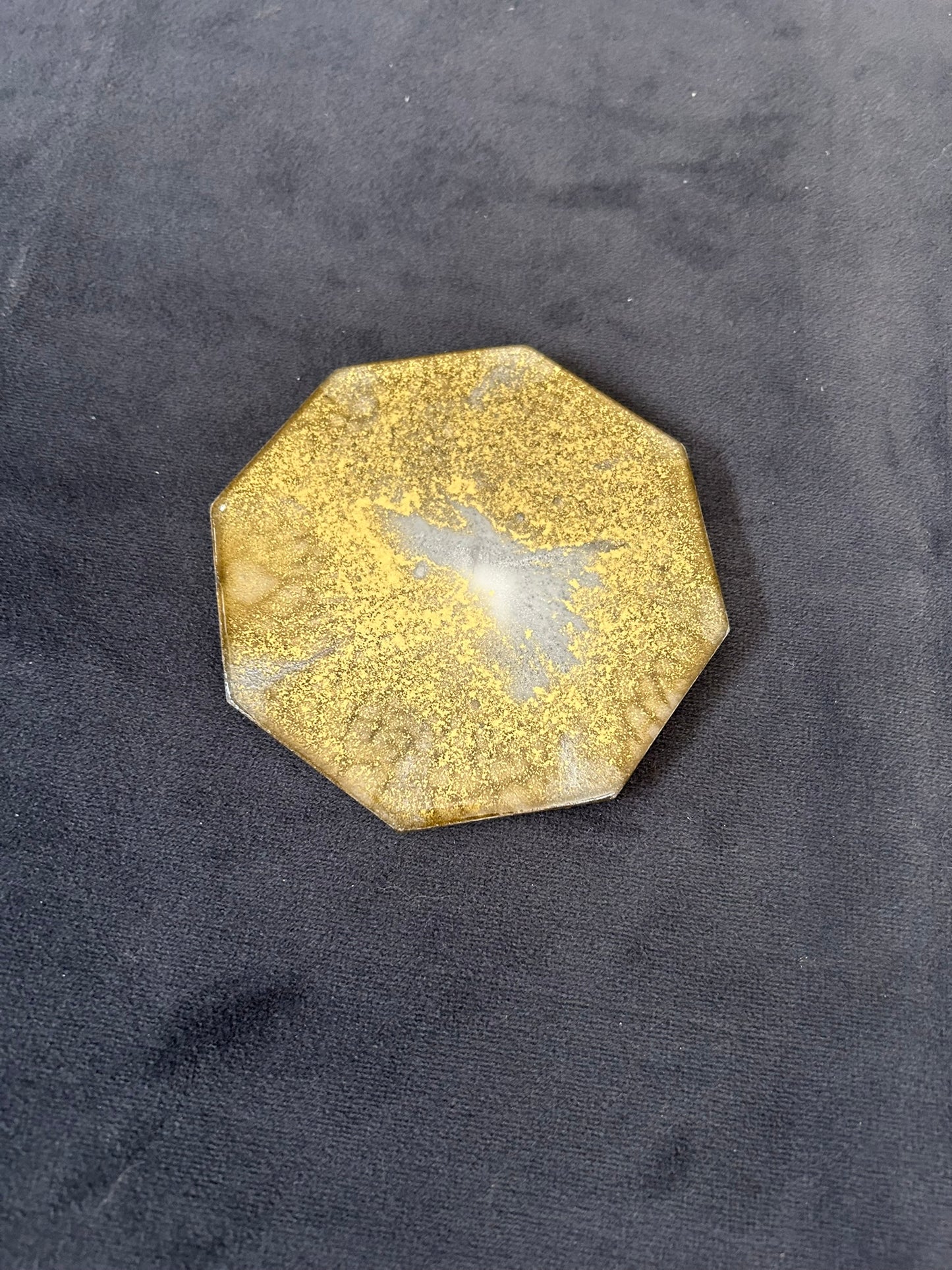 All the Gold | Octagonal Coaster | 100% Resin