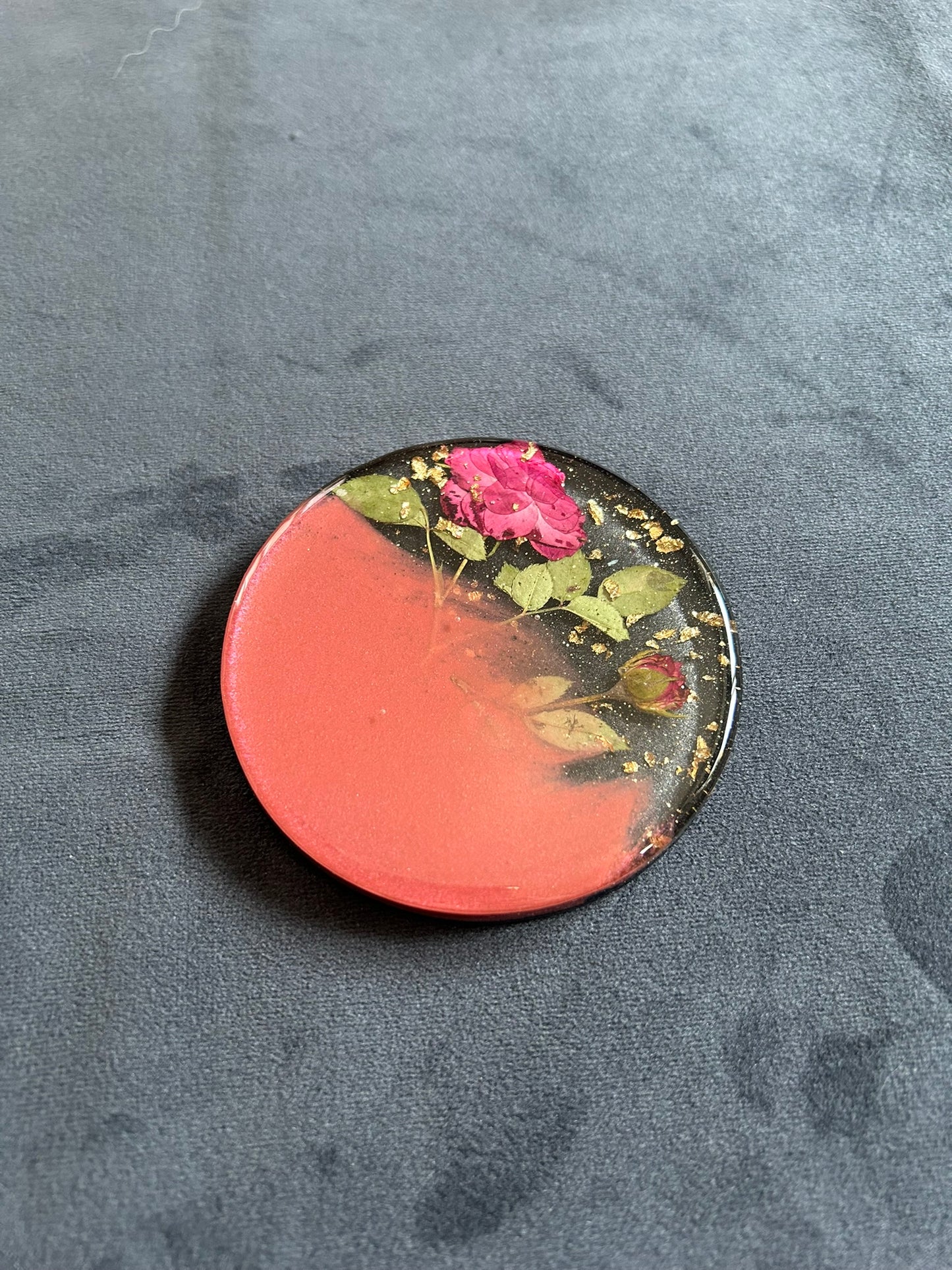 Red Red Rose | Round Coaster | 100% Resin