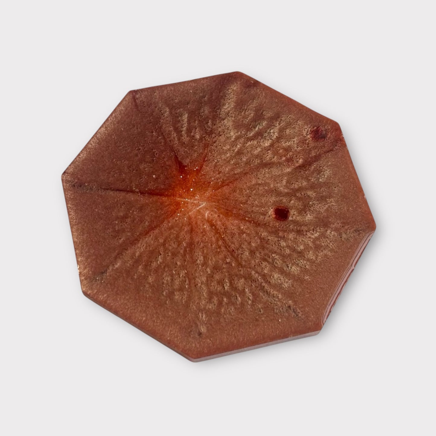 Terracotta Joy | Octagonal Coaster | 100% Resin