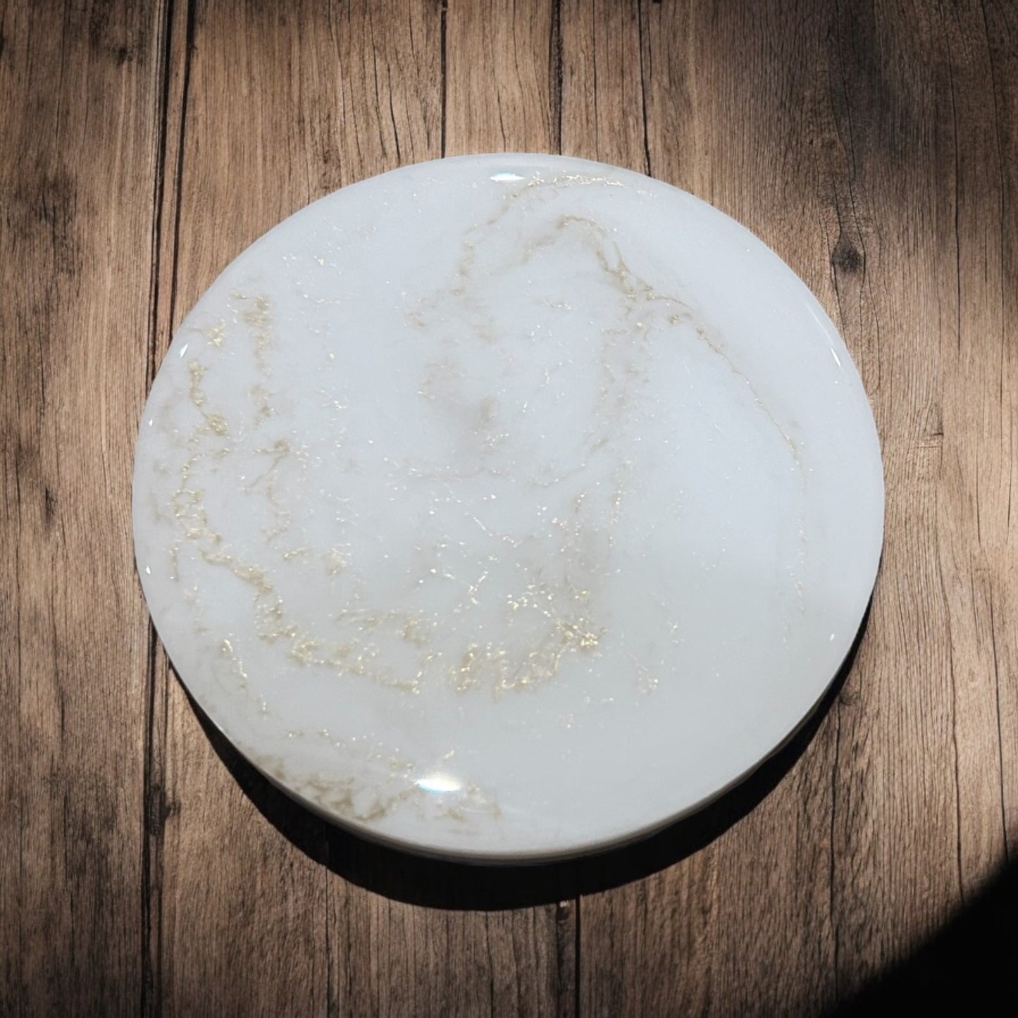 Golden Glow 1 | Round Coaster | 100% Resin