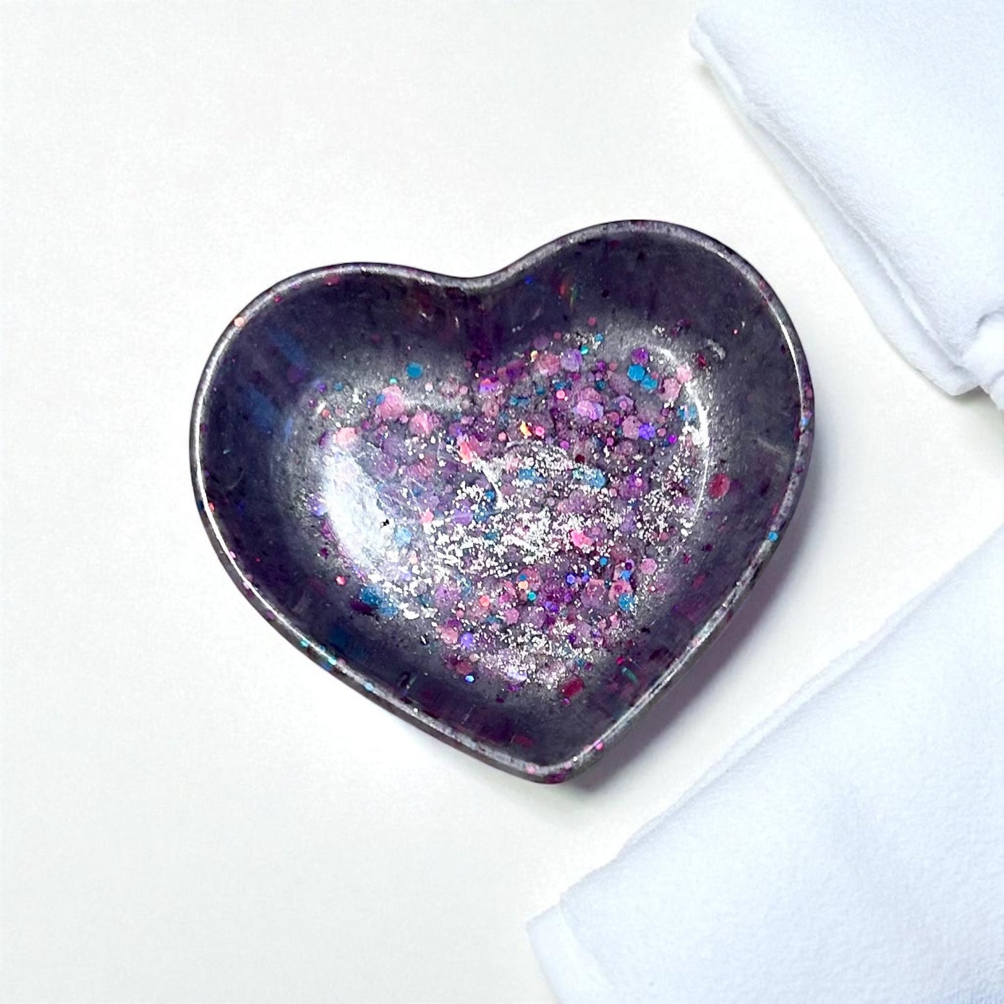 Heart Trinket Tray | Purple | 100% Resin