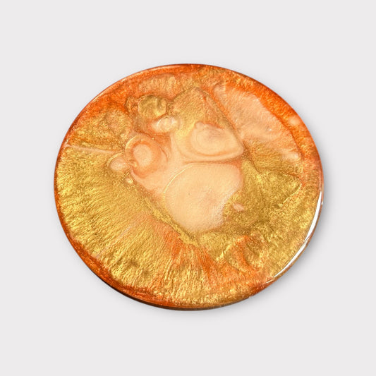 Luxurious Lava | Round Coaster | 100% Resin
