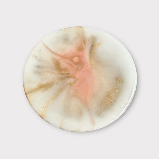 Pink Burst | Round Coaster | 100% Resin