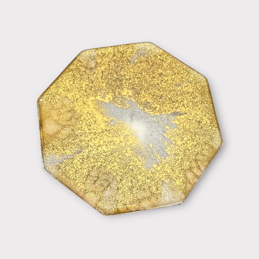 All the Gold | Octagonal Coaster | 100% Resin