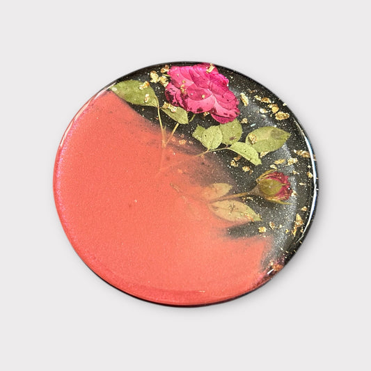 Red Red Rose | Round Coaster | 100% Resin