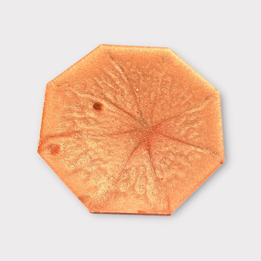 Terracotta Joy | Octagonal Coaster | 100% Resin